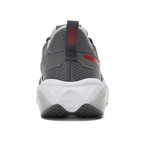 MEN'S PUMA CELL FRACTION SNEAKERS Size 12 Castlerock High Risk Red Shoes Grey - Picture 5 of 7